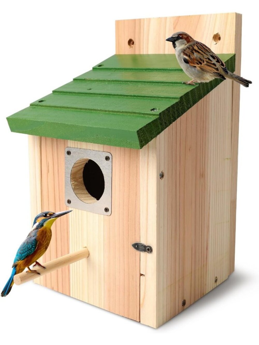 Cedar Bird House with Copper Guard | Easy DIY Assembly for Bluebirds & Wrens